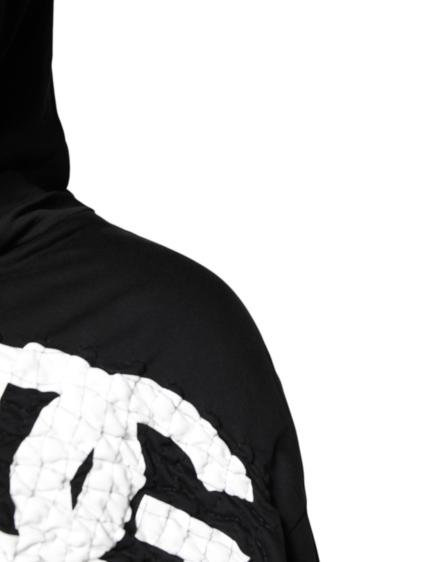 Black Logo Print Hooded Sweatshirt Sweater