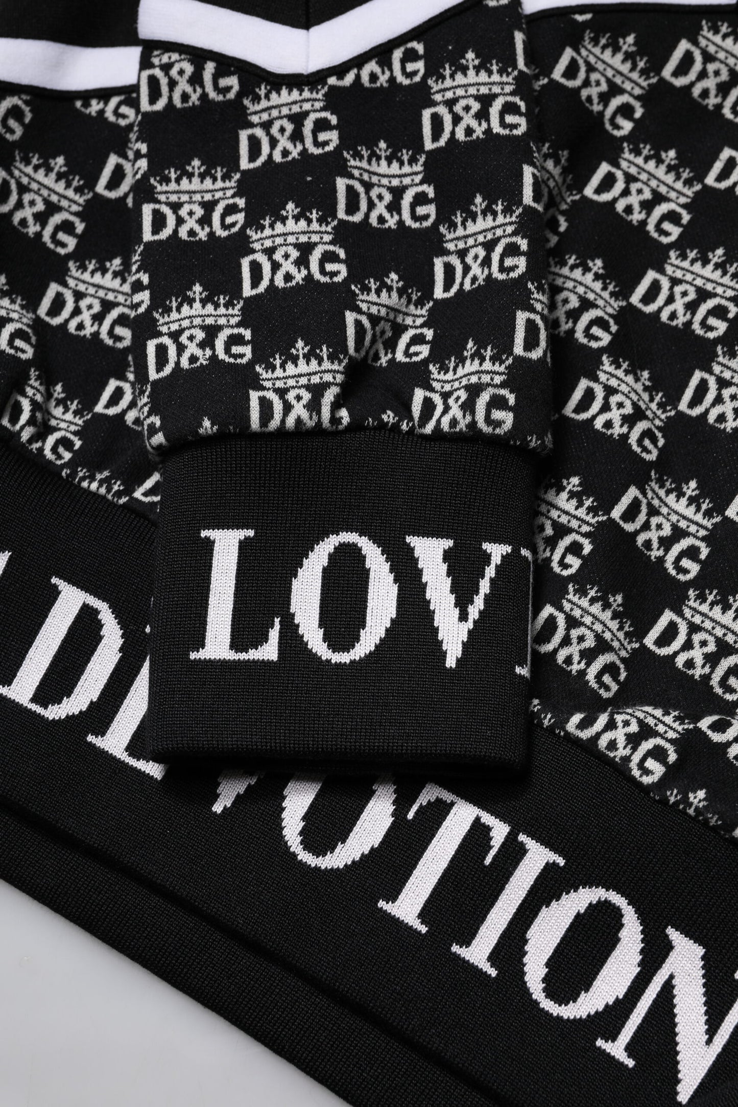 Dolce & Gabbana Multicolor Cotton Crew Neck Pullover Sweater