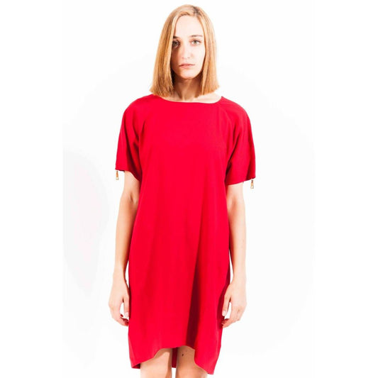 "Red Viscose Women Dress"