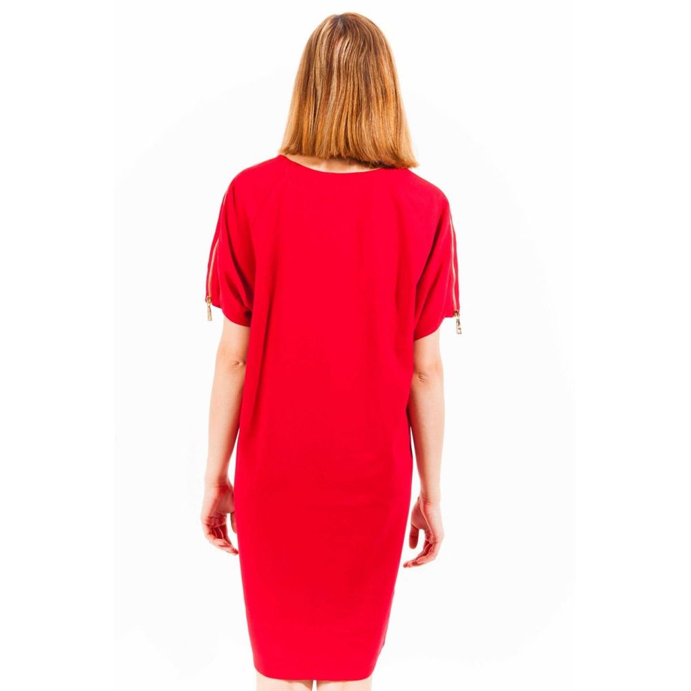 "Red Viscose Women Dress"