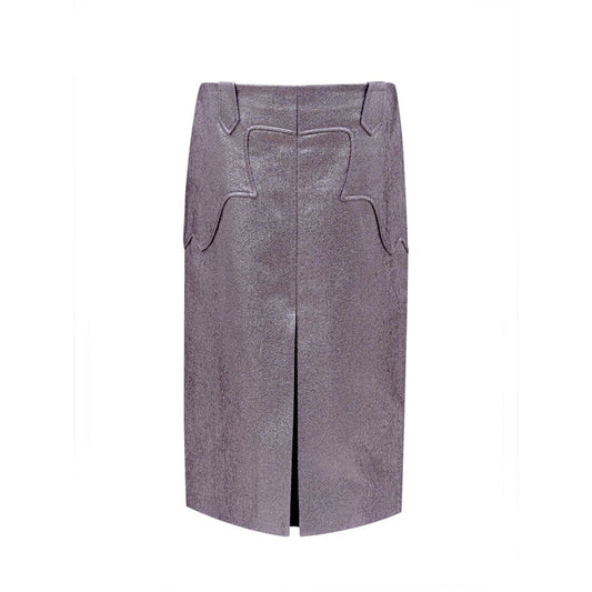 Purple Polyamide Skirt