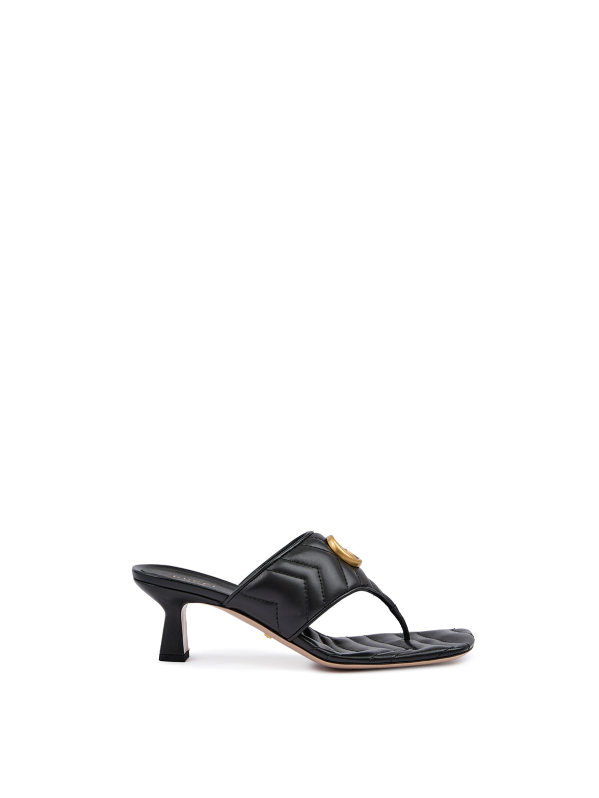Mystic Black Nappa Charlotte Leather Sandals