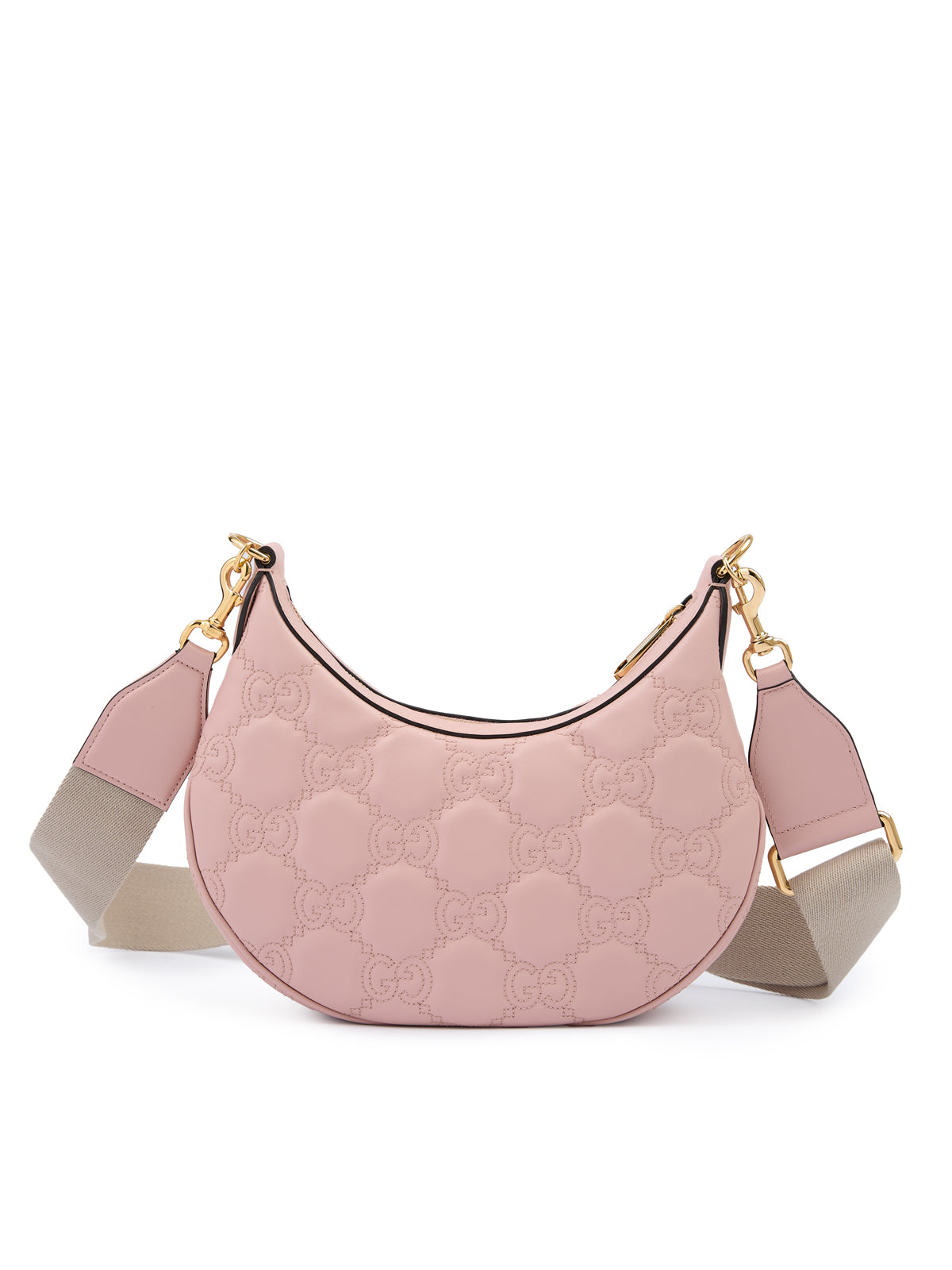 Light Pink Leather Shoulder Bag