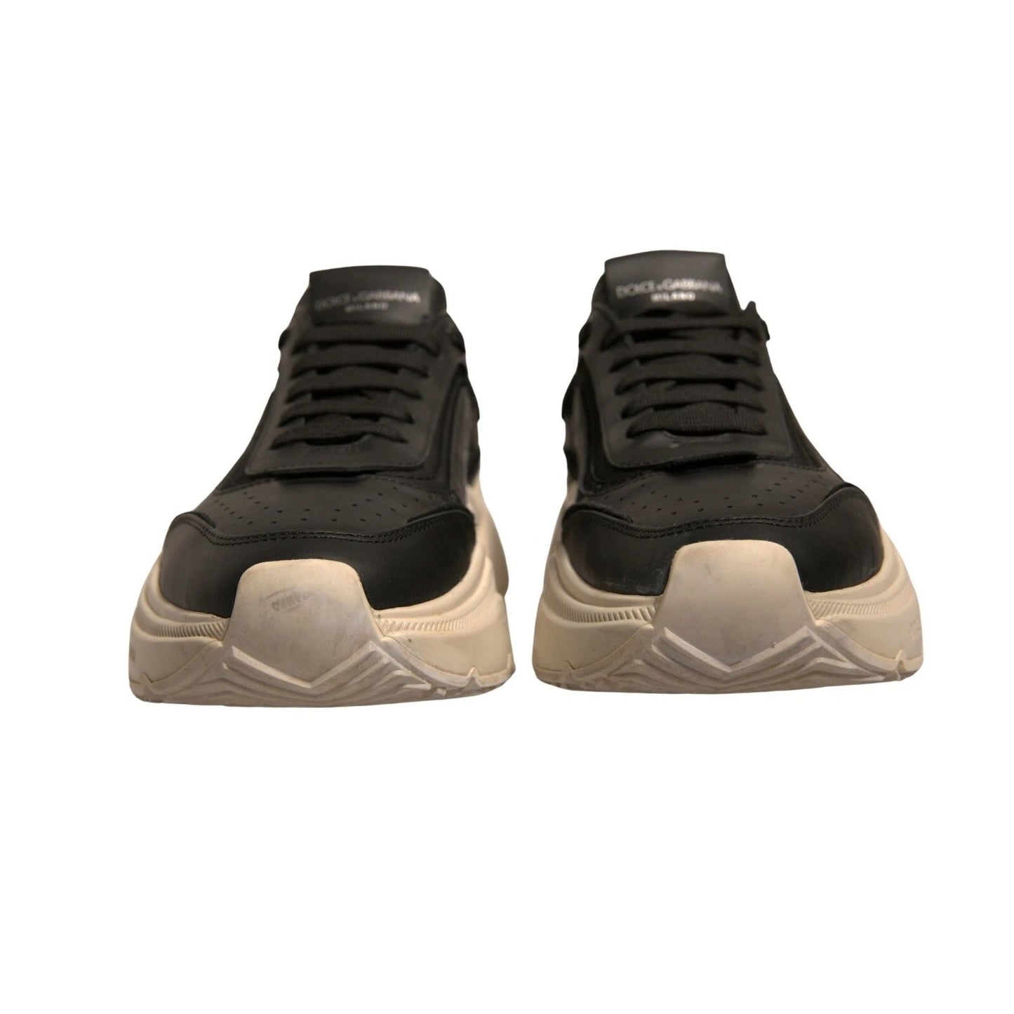 Dolce & Gabbana Black White Daymaster Low Top Sneakers Shoes