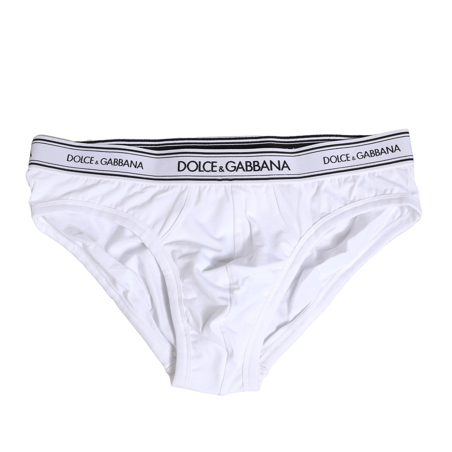 White Cotton Stretch Regular Brief Underwear