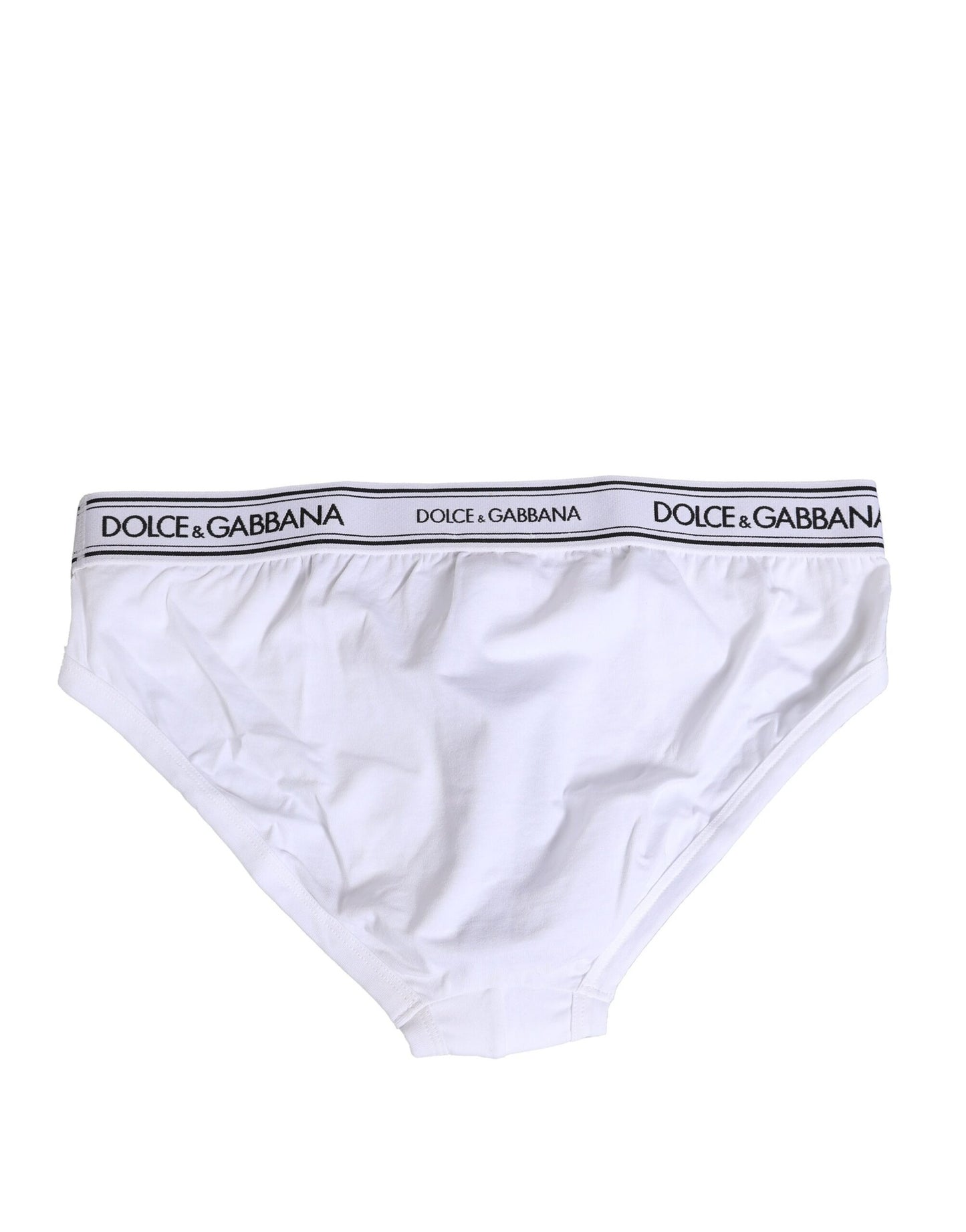 White Cotton Stretch Regular Brief Underwear