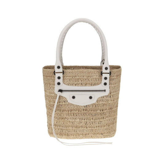 Le City small straw Shoulder Bag