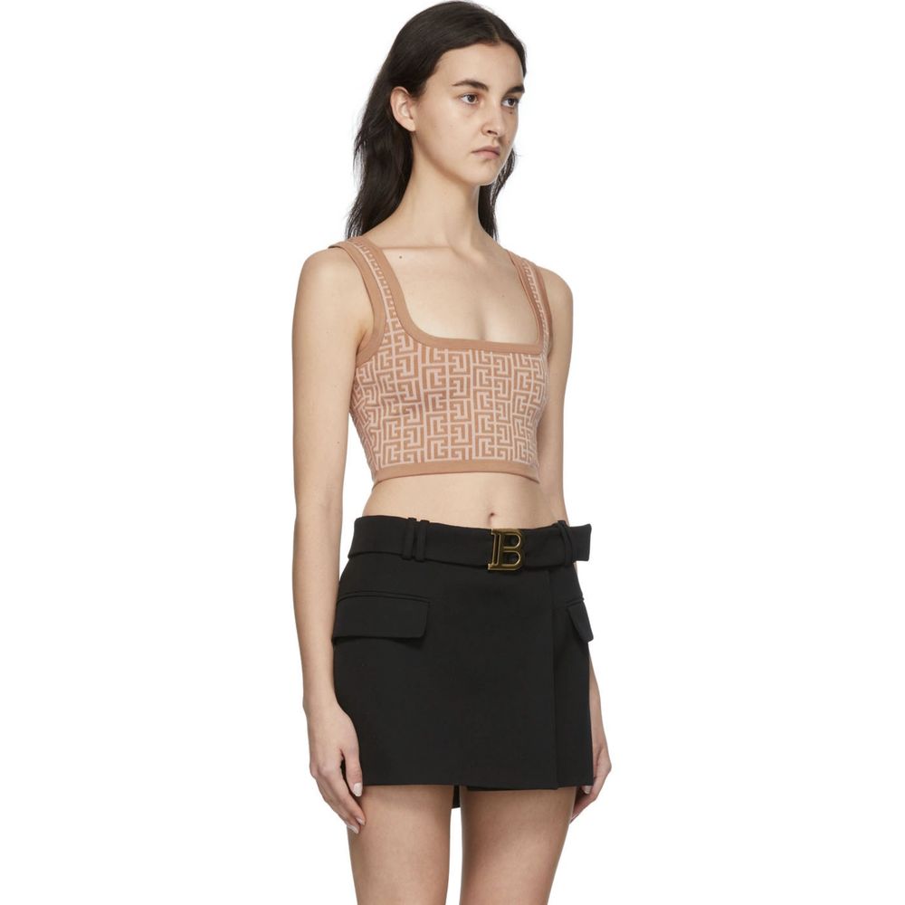 Beige Wool Tops & T-Shirt