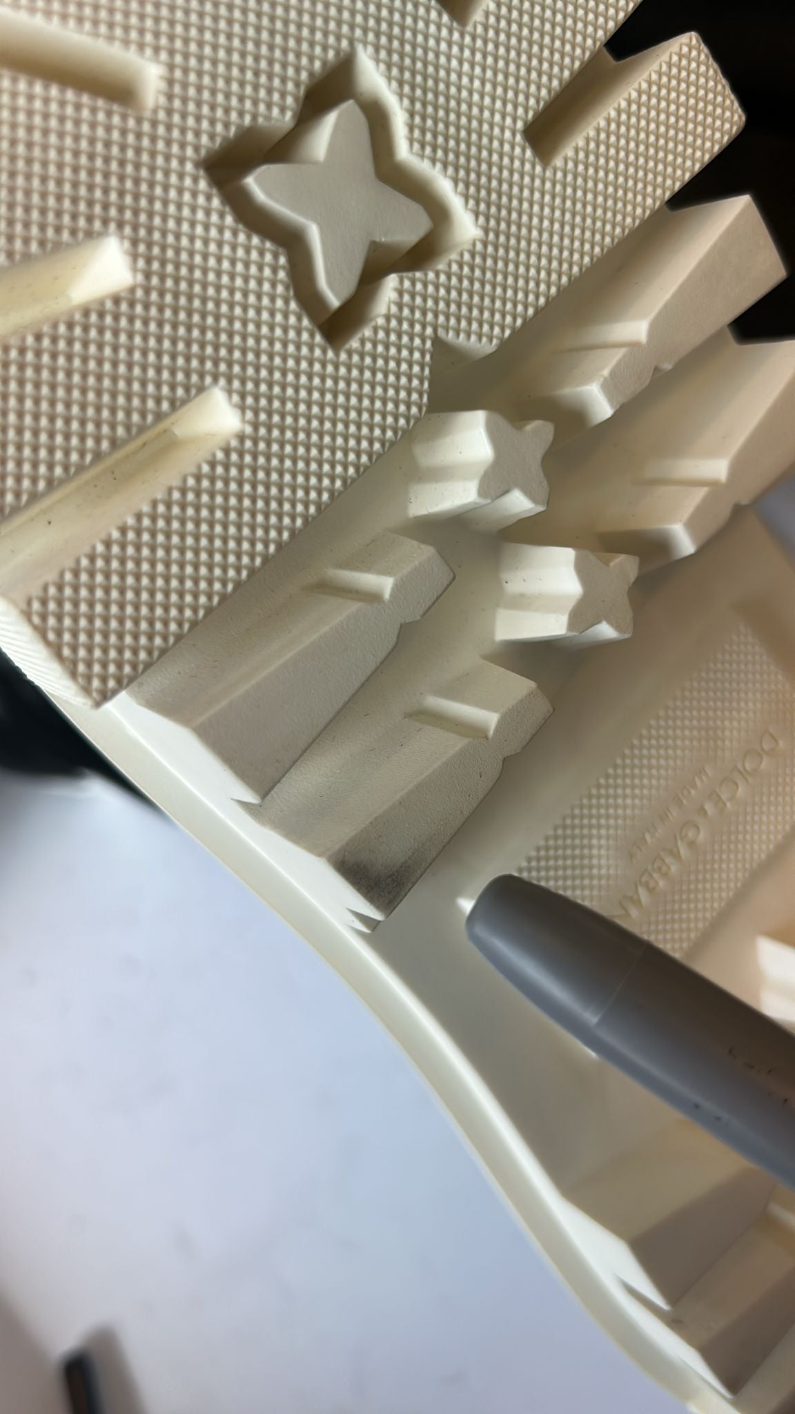 Dolce & Gabbana White Padded Mid Calf Lace Up Boots Shoes