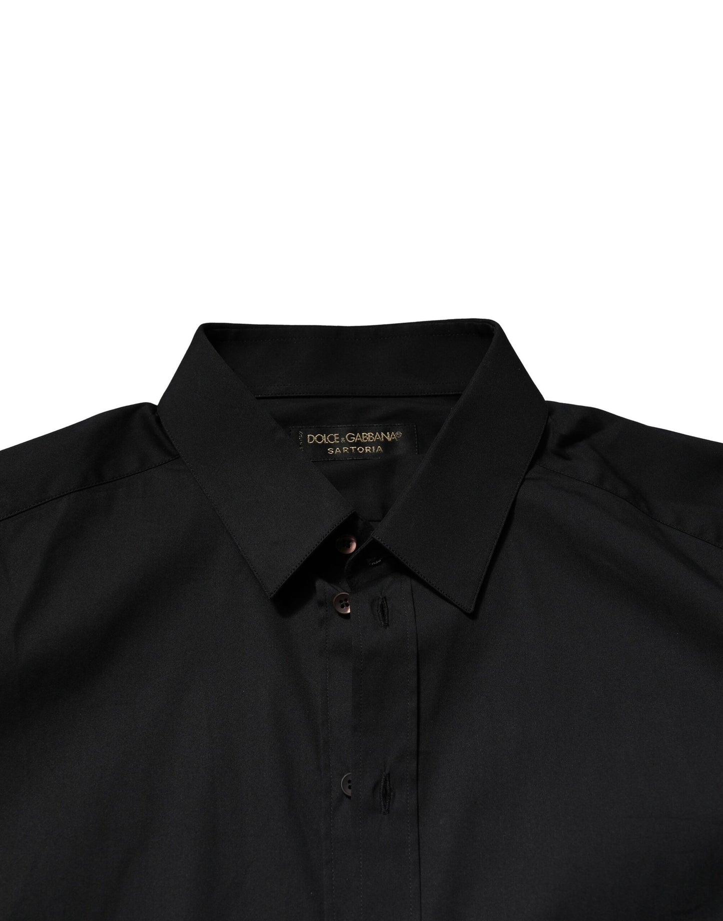 Black SARTORIA Cotton Formal Men Dress Shirt