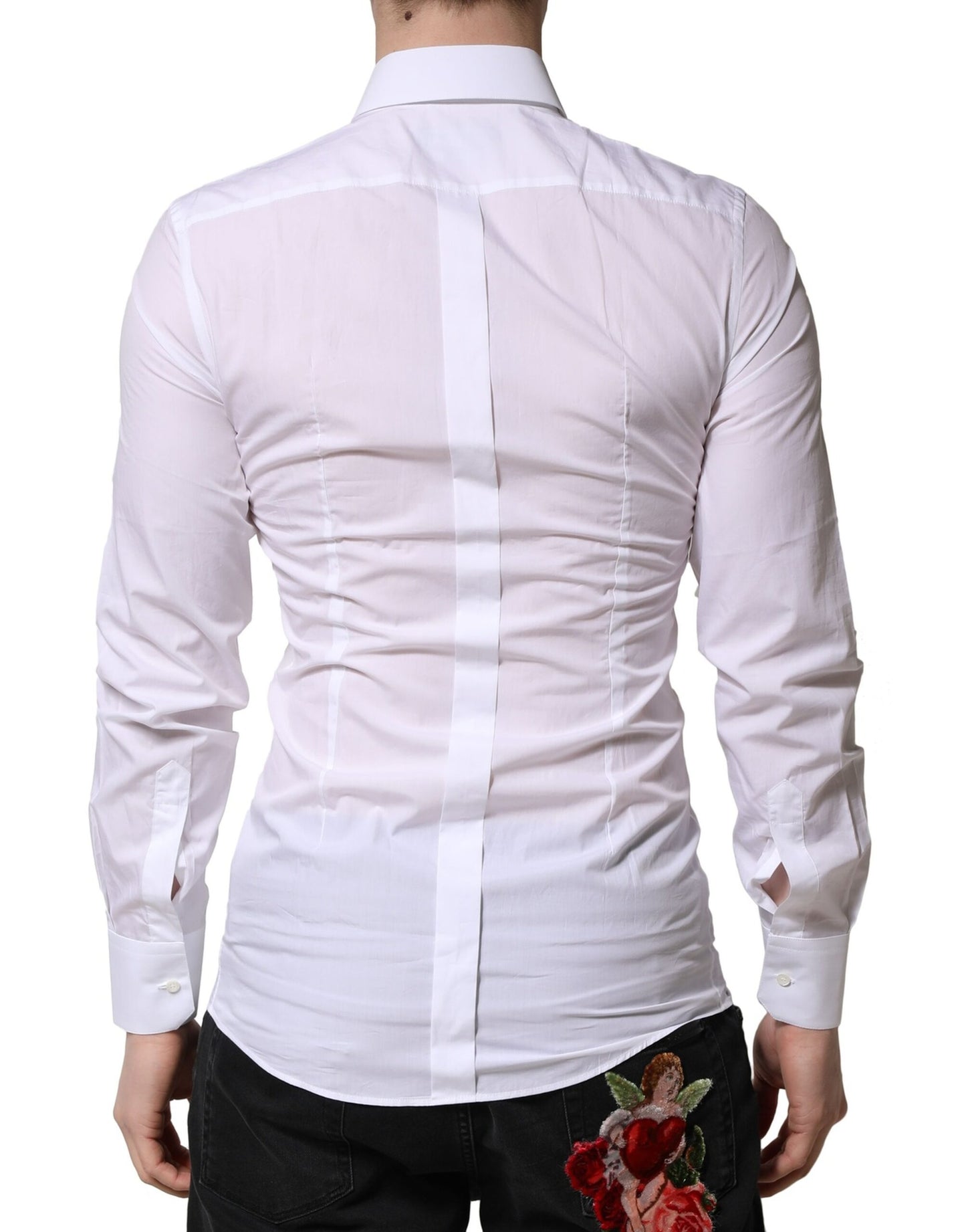 White GOLD Crown Bee Men Dress Formal Shirt