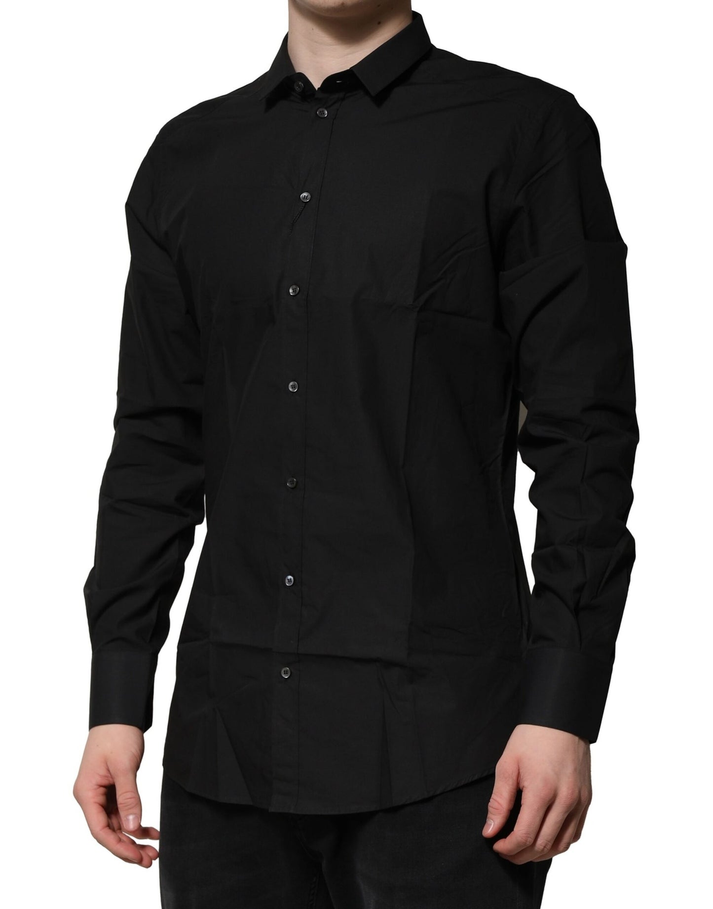 Black GOLD Long Sleeves Dress Formal Shirt