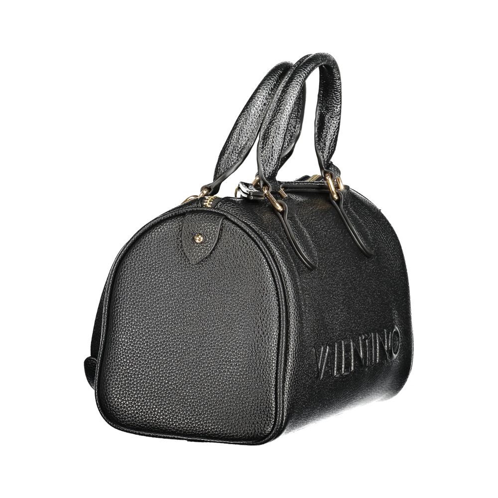 Black Polyethylene Women Handbag