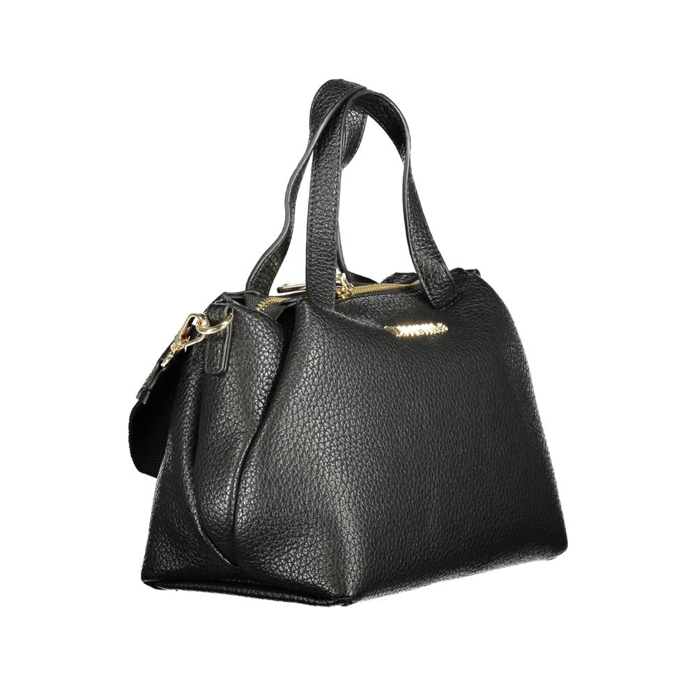 Black Polyethylene Women Handbag