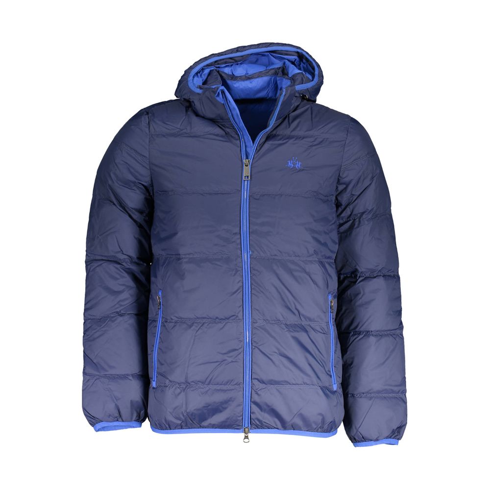 La Martina Blue Polyamide Jackets & Coat