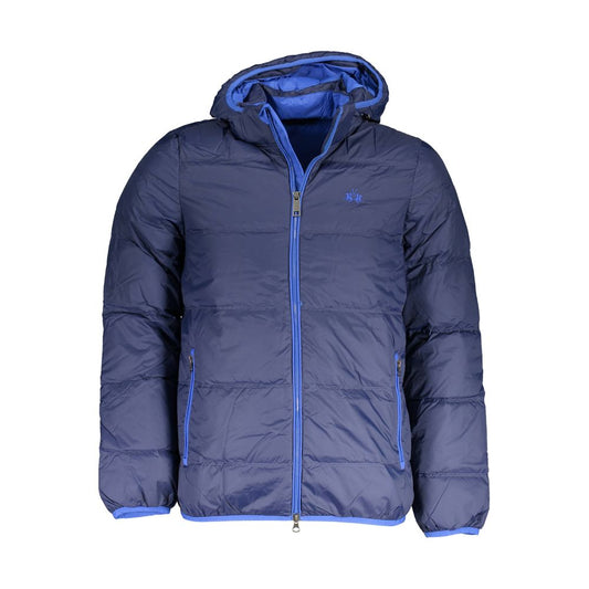 La Martina Blue Polyamide Jackets & Coat