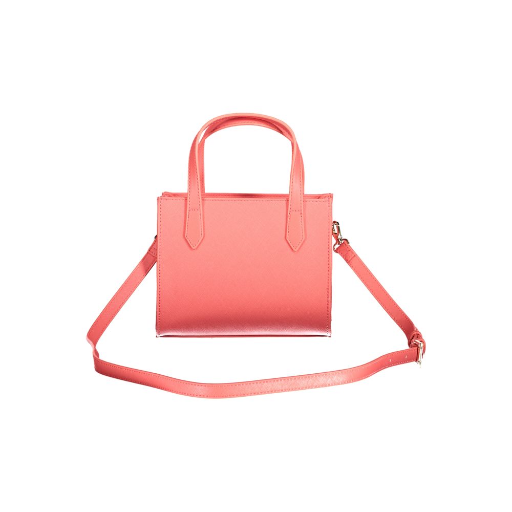 Pink Polyethylene Women Handbag