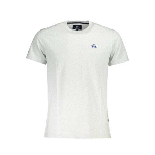 La Martina Gray Cotton T-Shirt