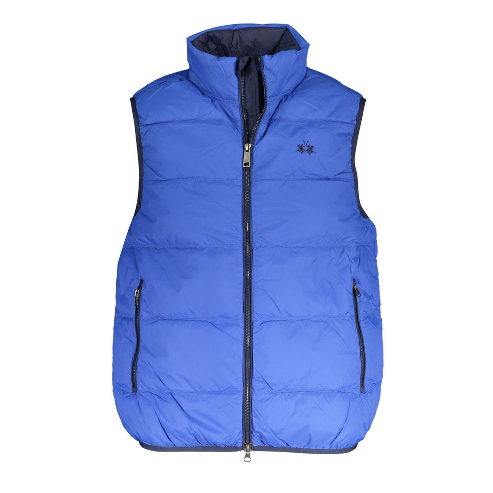 La Martina Blue Polyamide Sleveless Jacket