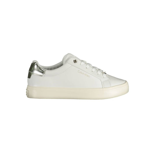 Calvin Klein White Polyester Sneaker