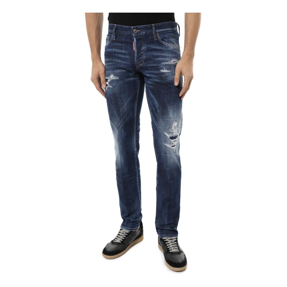 Dsquared² Blue Cotton Jeans Denim