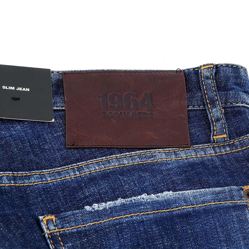 Dsquared² Blue Cotton Jeans Denim