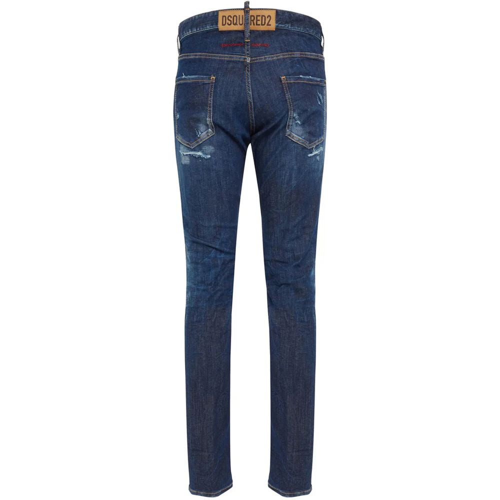 Dsquared² Blue Cotton Jeans Denim