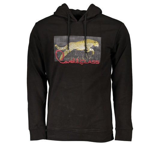 Cavalli Class Black Cotton Sweatshirt