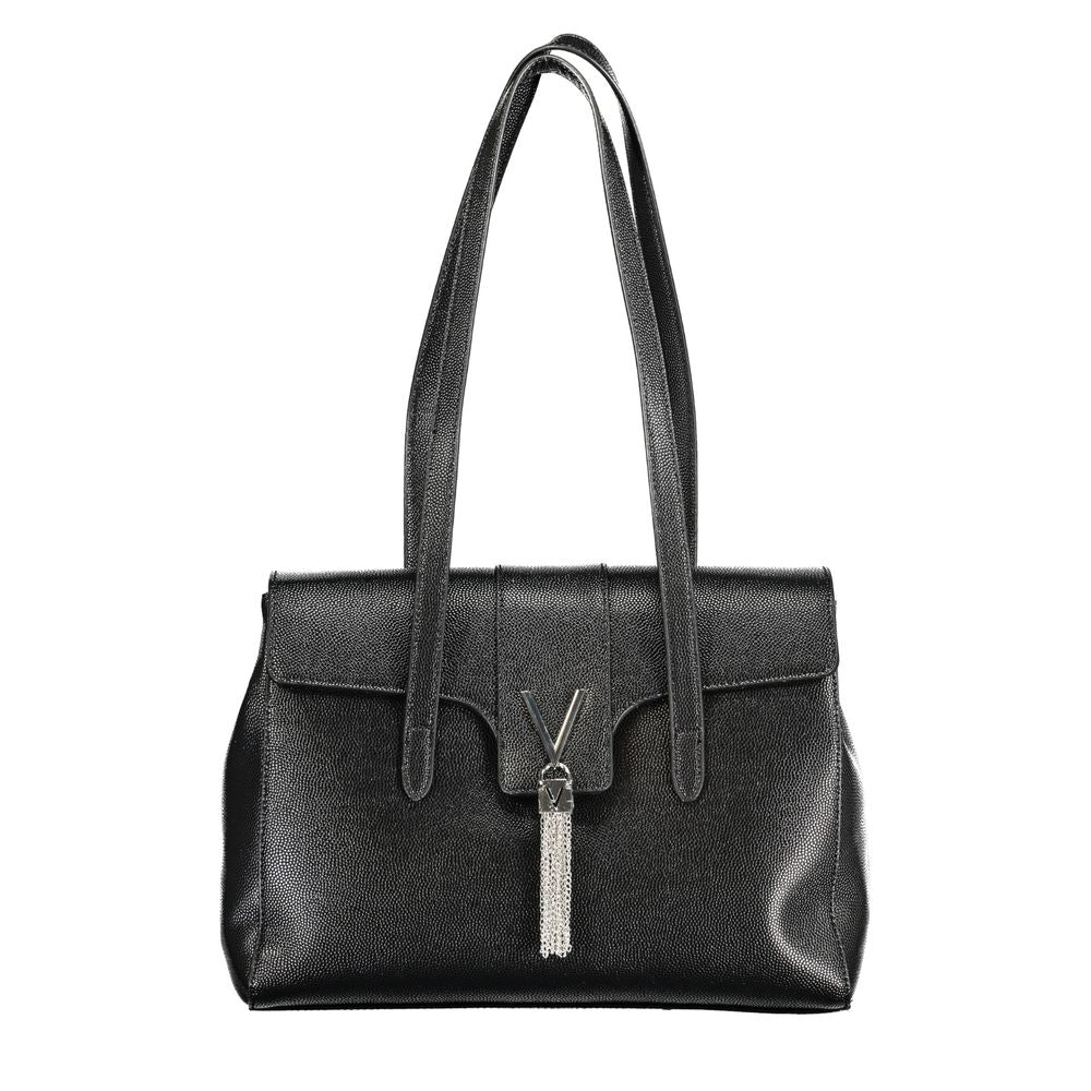 Black Polyethylene Women Handbag