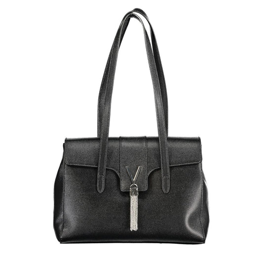Black Polyethylene Women Handbag