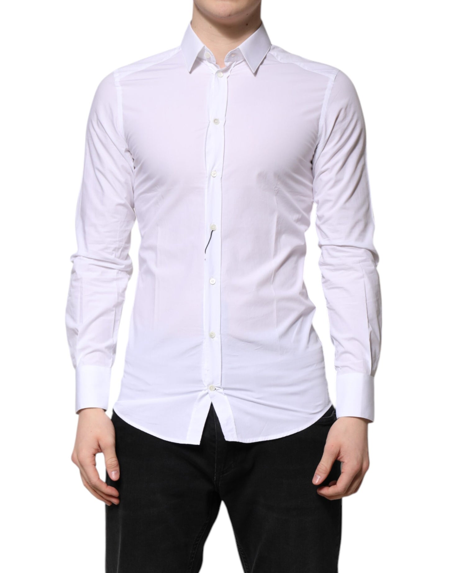 White GOLD Cotton Long Sleeve Formal Shirt