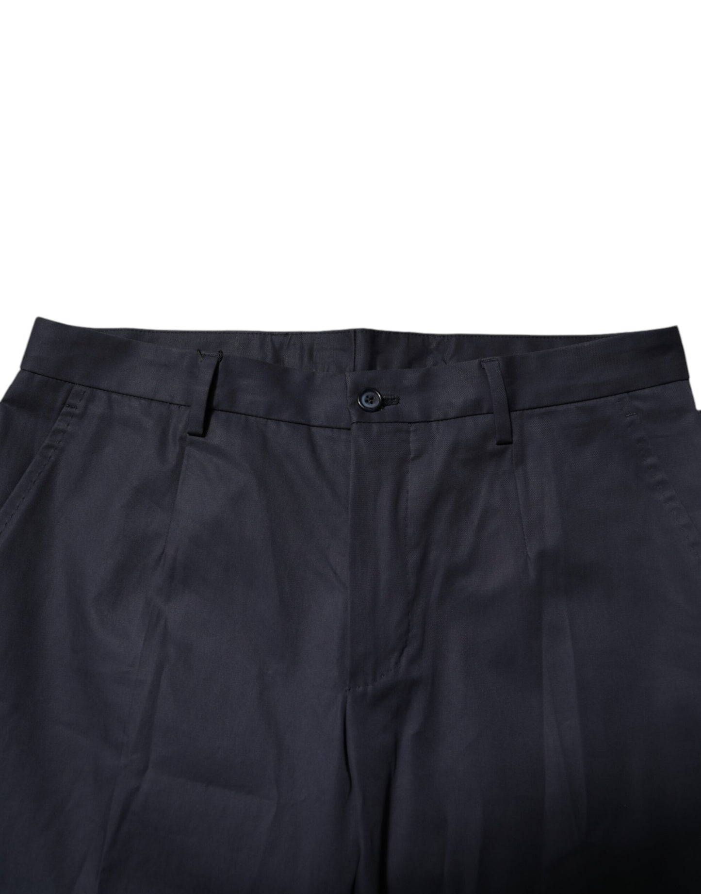 Dark Blue Cotton Formal Pants