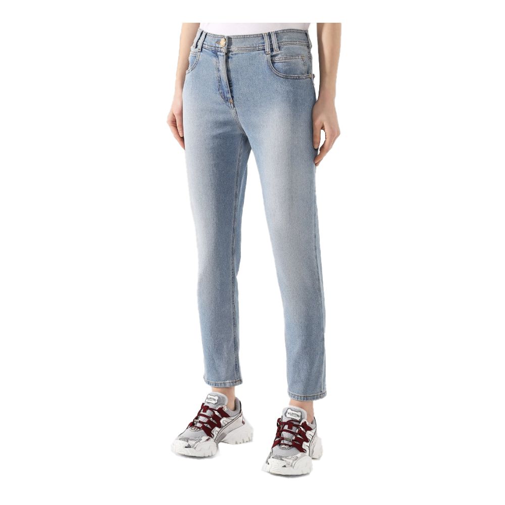 Blue Cotton Women's Jeans