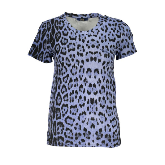 Cavalli Class Blue Cotton T-Shirt