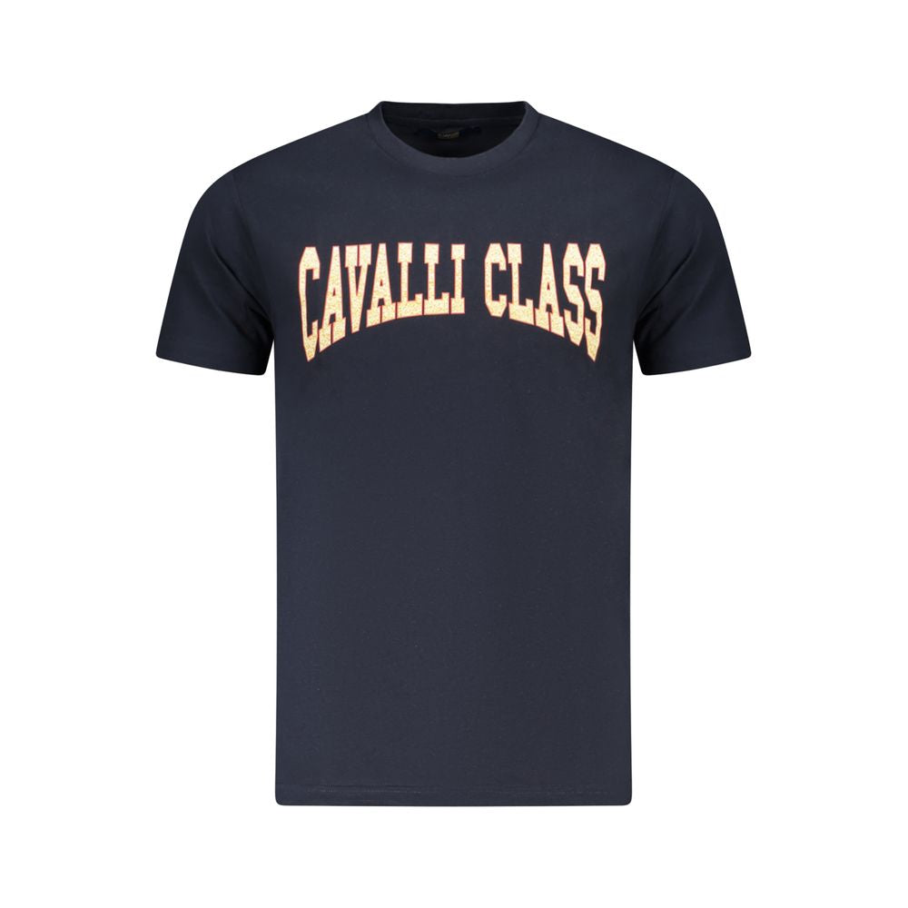 Cavalli Class Blue Cotton T-Shirt