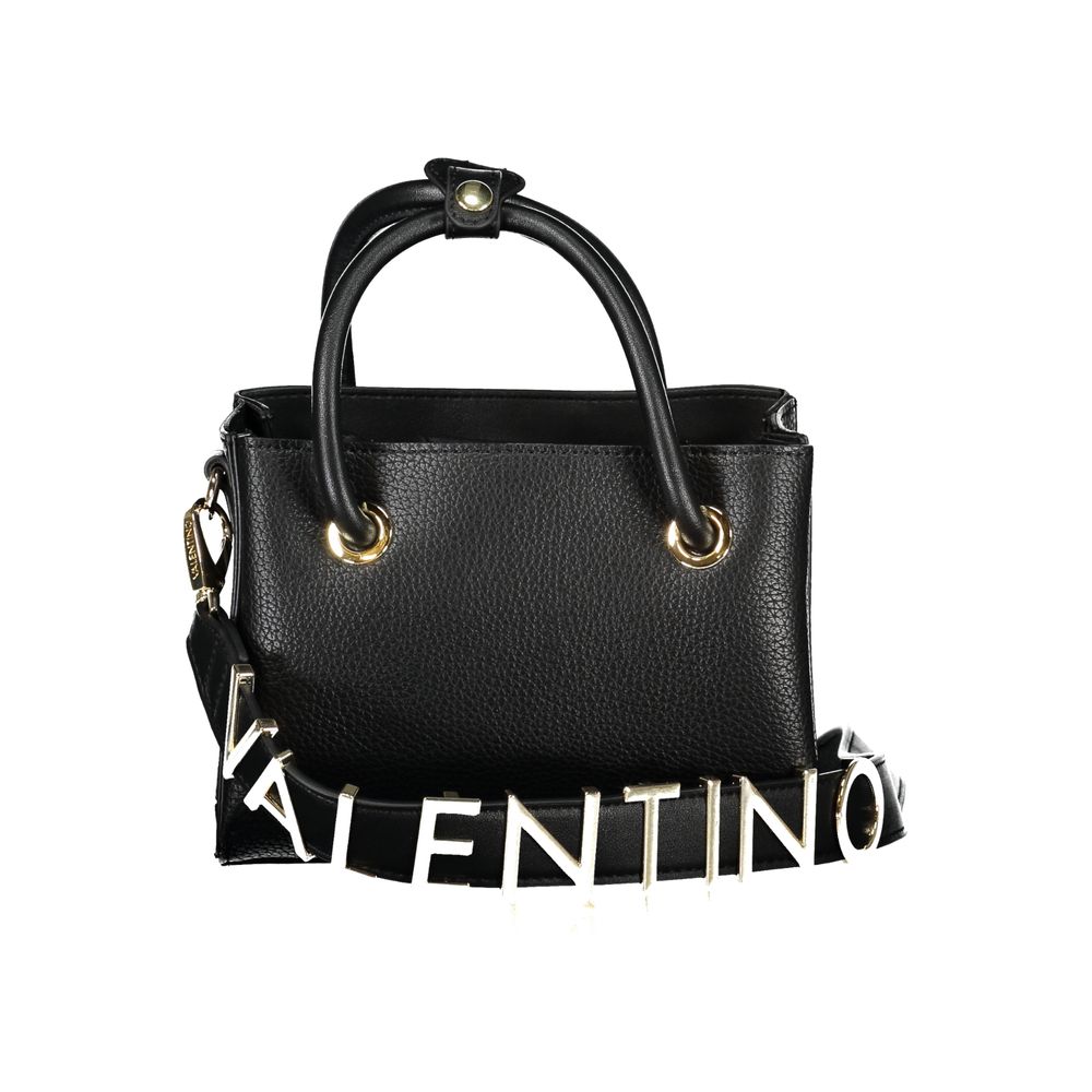 Black Polyethylene Women Handbag