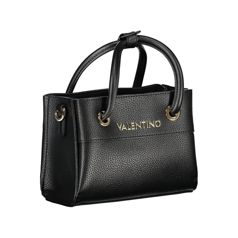 Black Polyethylene Women Handbag