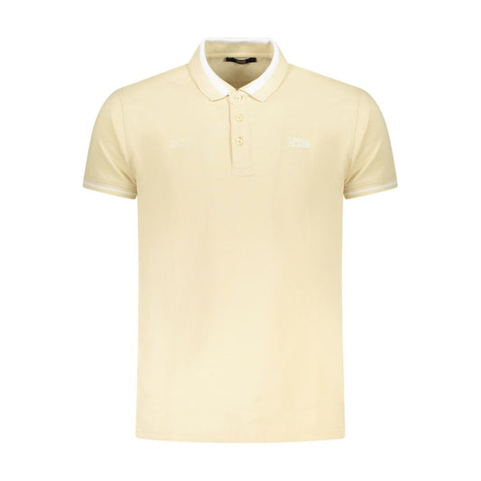 Cavalli Class Beige Cotton Polo Shirt