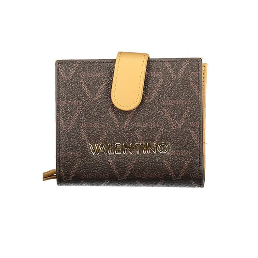 Brown Polyethylene Women Wallet