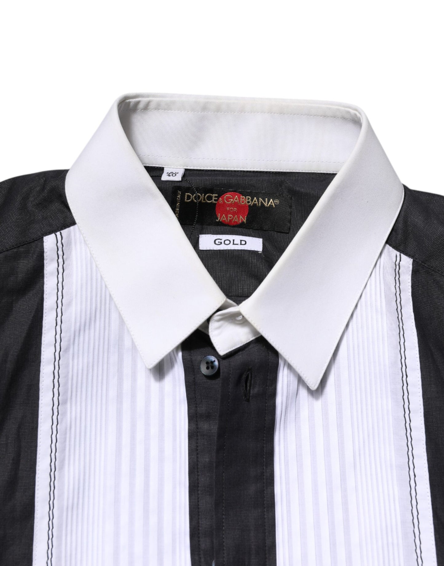 Black White GOLD Long Sleeves Formal Shirt