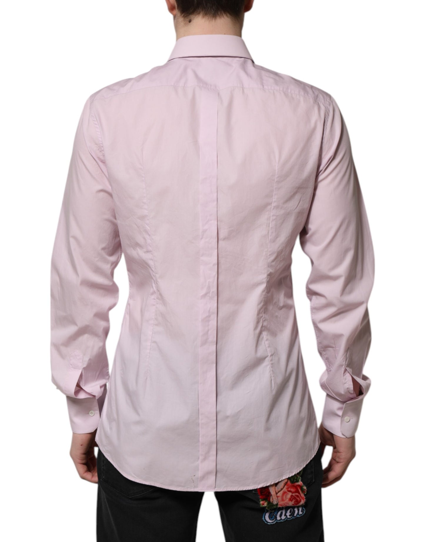 Pink Cotton GOLD Long Sleeves Dress Shirt