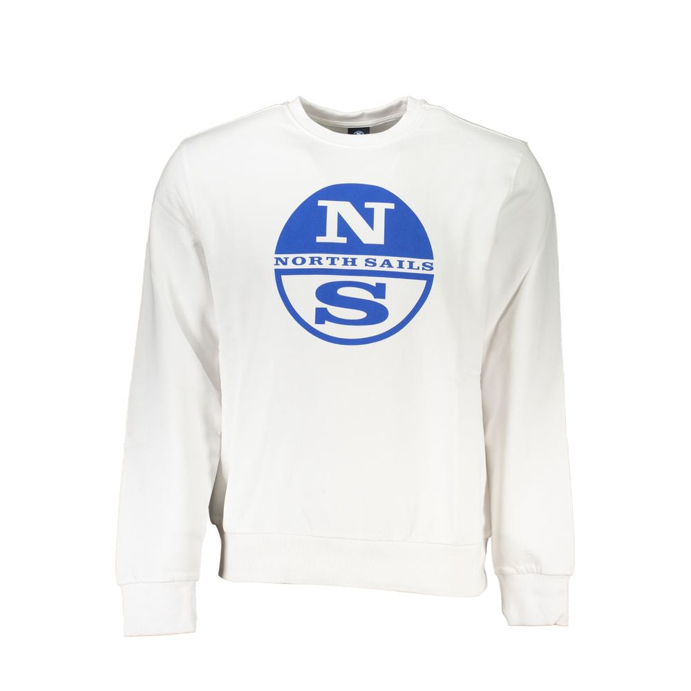 North Sails White Cotton Men's Sweatshirt
