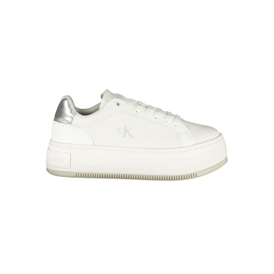 Calvin Klein White Polyester Sneaker