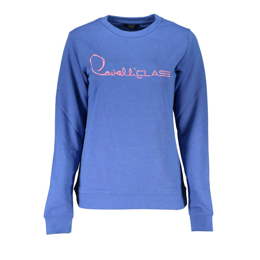 Cavalli Class Blue Cotton Sweatshirt