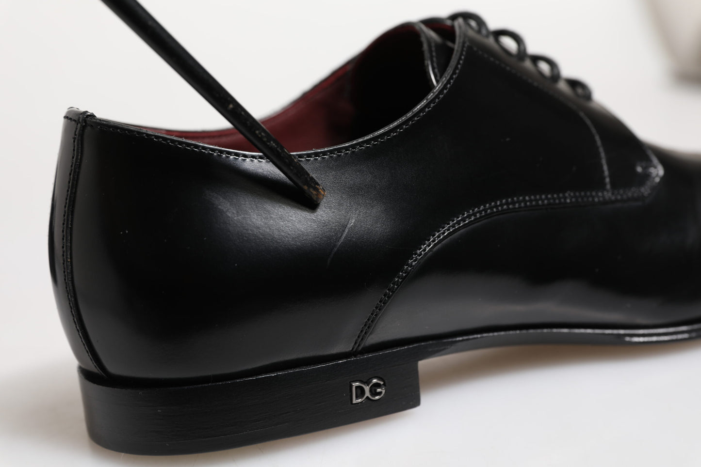 Black Leather Lace Up Derby Dress Formal Shoes