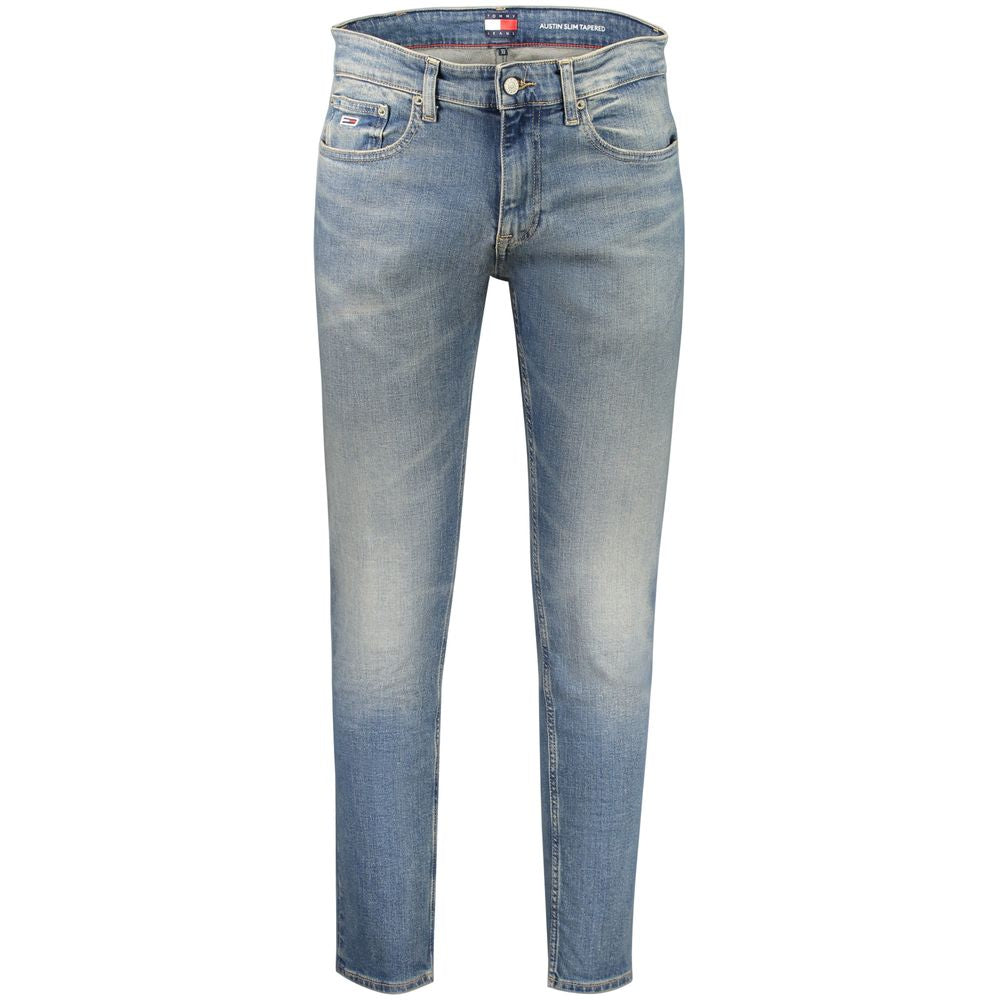 Tommy Hilfiger Blue Cotton Slim Fit Jeans