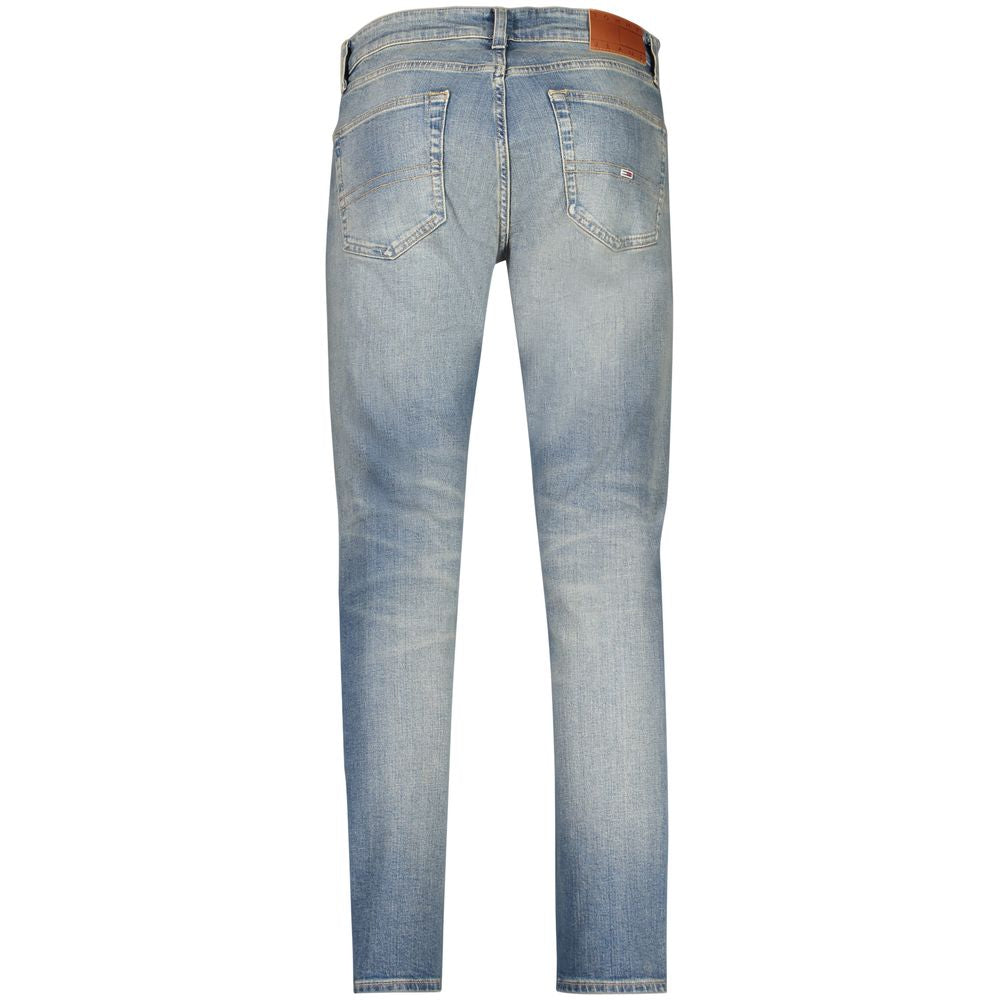 Tommy Hilfiger Blue Cotton Slim Fit Jeans