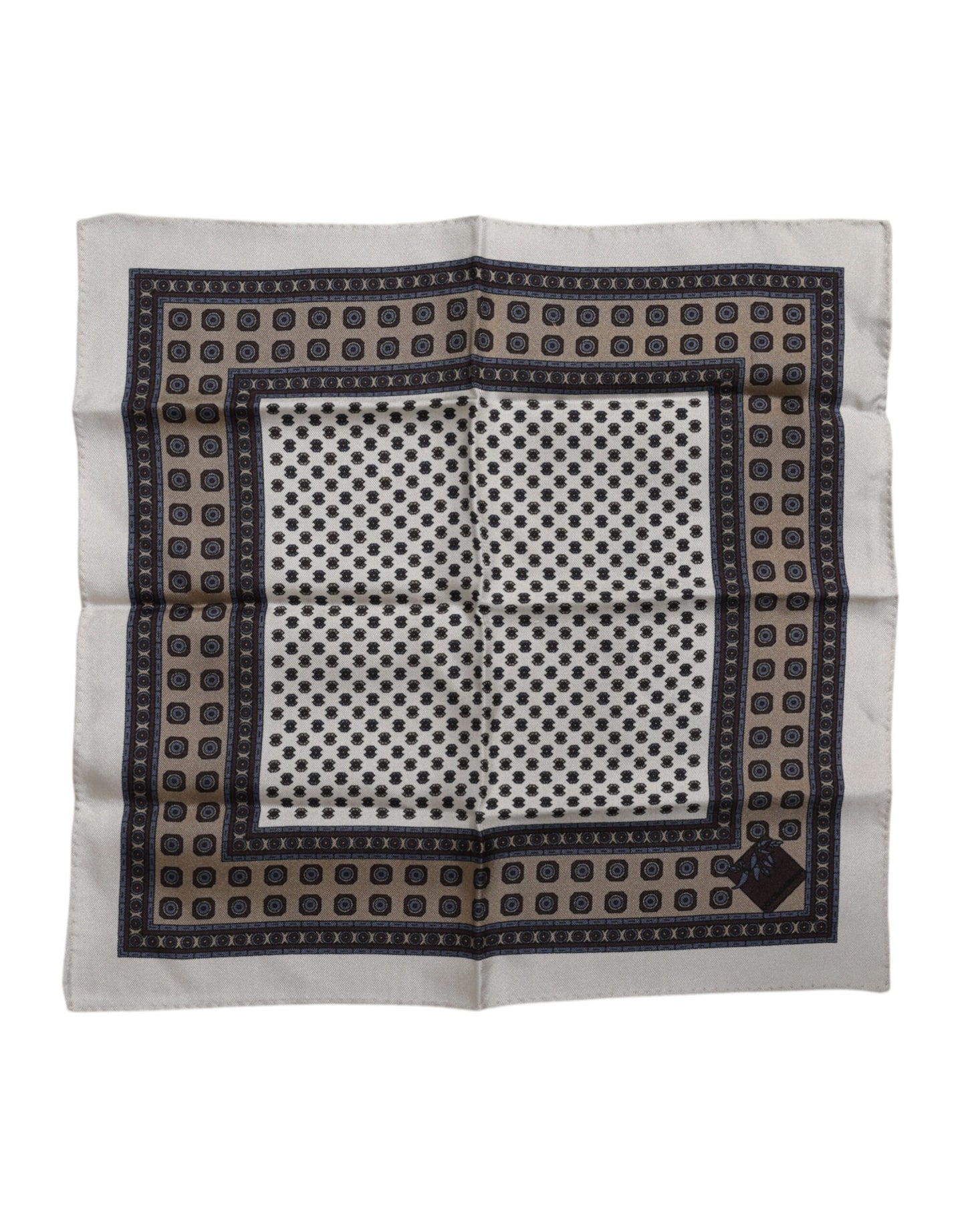 Dolce & Gabbana Multicolor Patterned Square Men Foulard Scarf