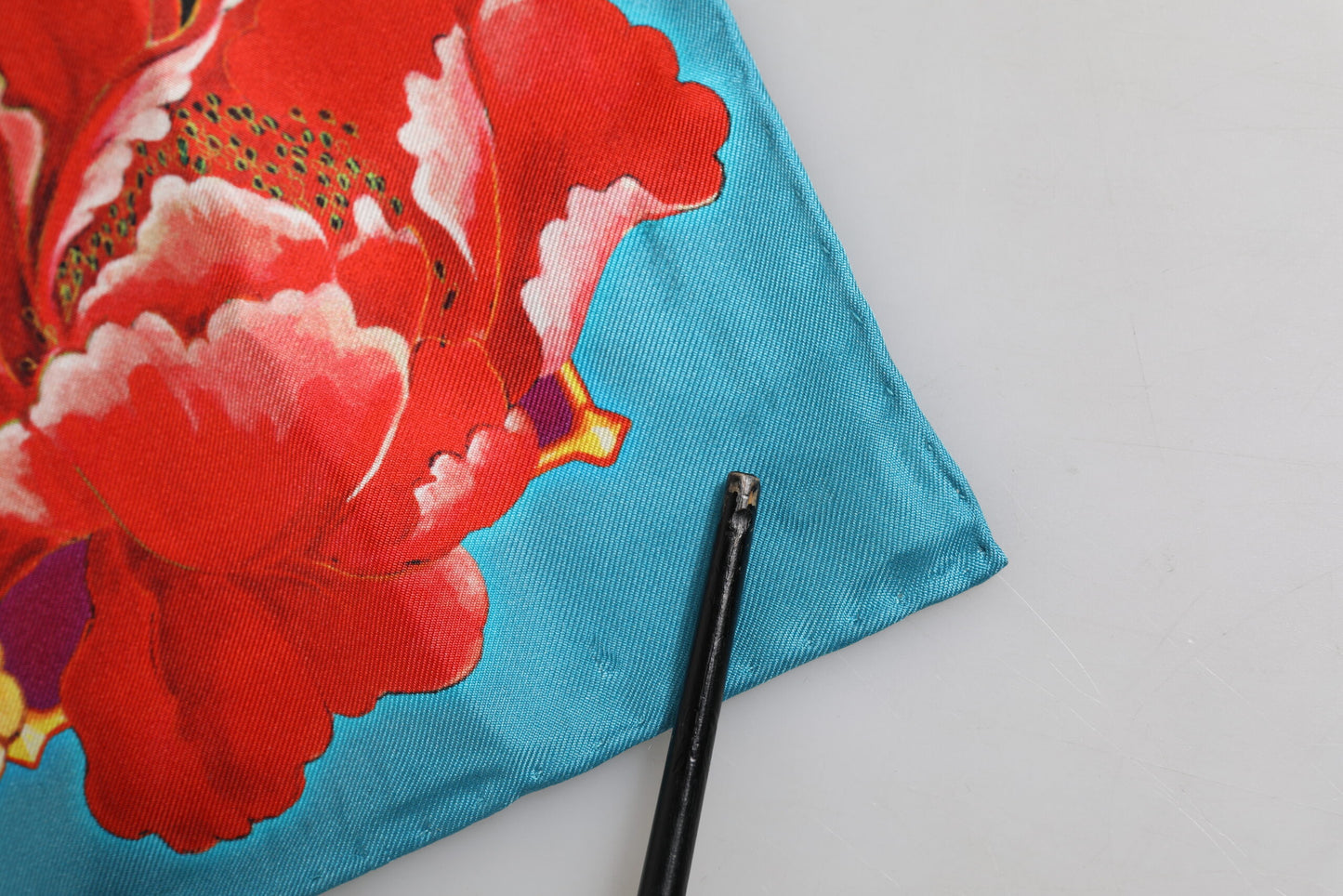 Multicolor Floral Print Square Foulard Scarf