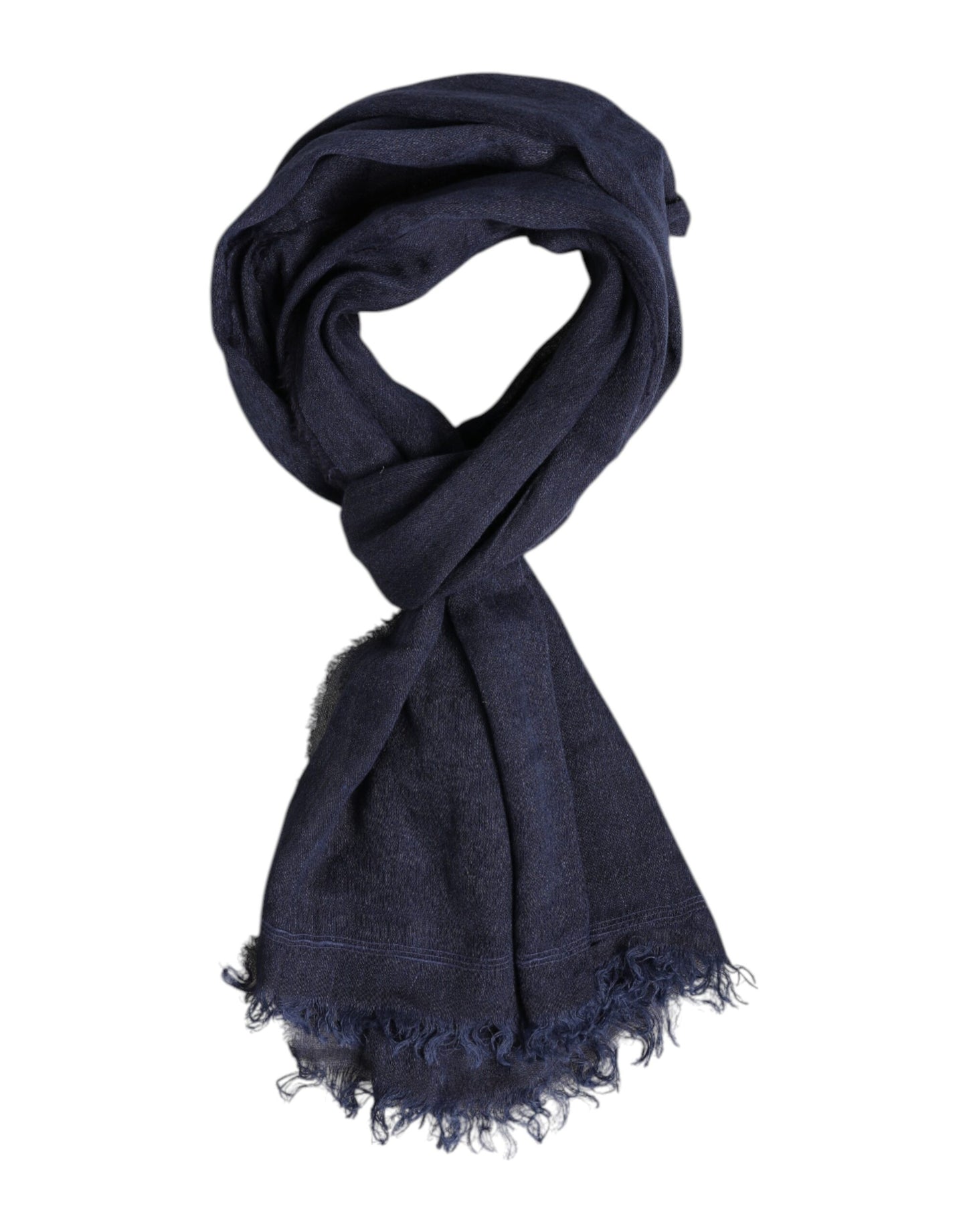 Dark Blue Neck Warmer Wrap Men Shawl Scarf
